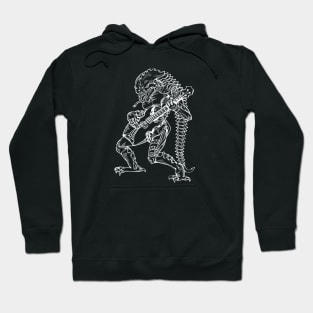 SEEMBO Alien Playing Guitar Guitarist Musician Music Band Hoodie